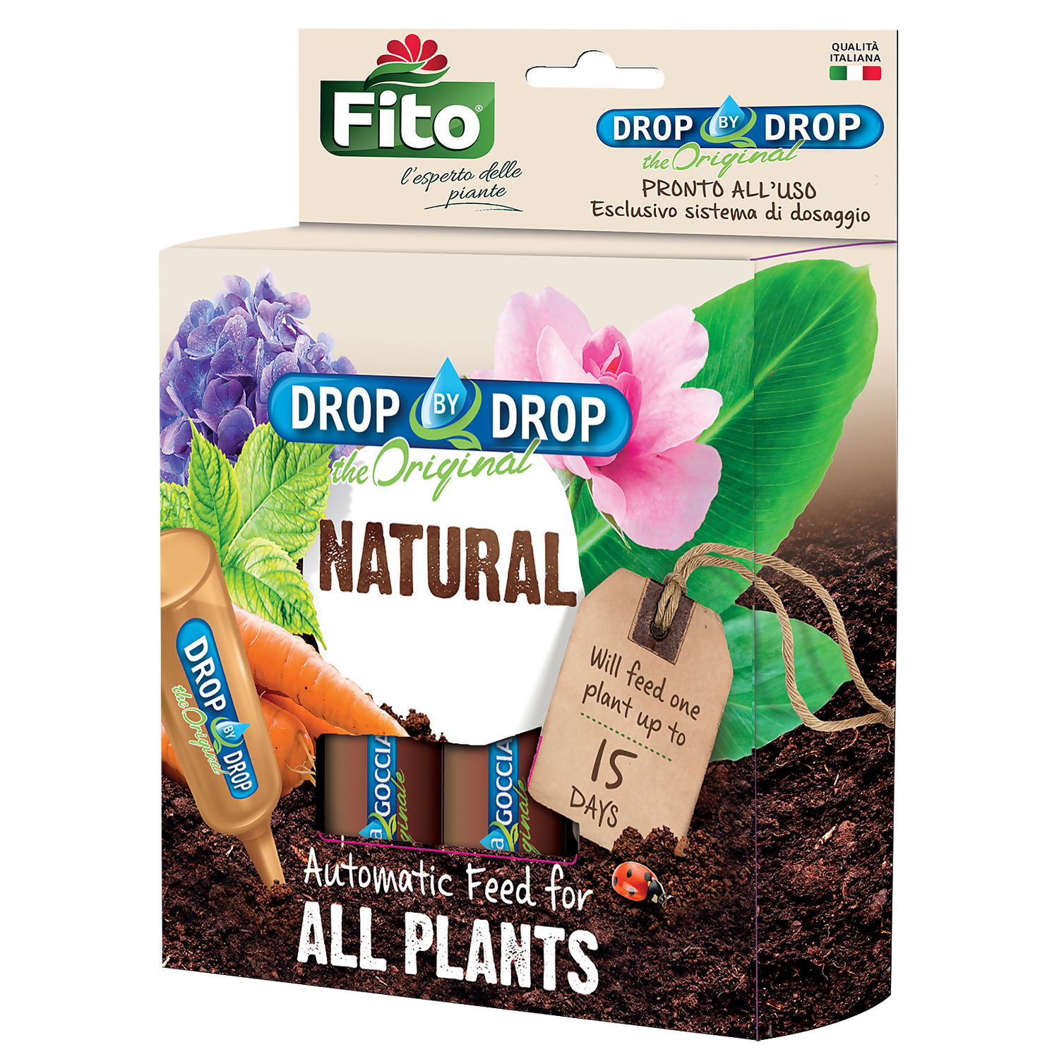FITO Natural Drip Houseplant Feeders - 5 Pack 1 FITO Natural Drip Houseplant Feeders - 5 Pack