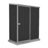 Absco 5 X 3ft Space Saver Metal Pent Shed - Dark Grey