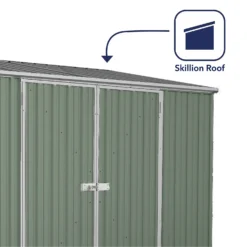 Absco 10 X 5ft Space Saver Metal Pent Shed - Green -Westland Garden Deals Store 13440844 2144929185574147