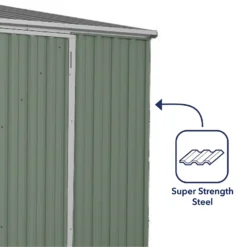 Absco 10 X 5ft Space Saver Metal Pent Shed - Green -Westland Garden Deals Store 13440844 4854929185755203