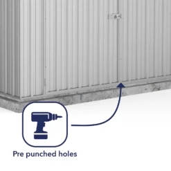 Absco 10 X 20ft Utility Workshop Apex Metal Shed - Zinc -Westland Garden Deals Store 13440861 1074929163823580