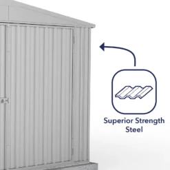 Absco 10 X 20ft Utility Workshop Apex Metal Shed - Zinc -Westland Garden Deals Store 13440861 4764929163896414