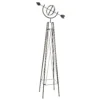 Panacea Armillary Steel Obelisk - Black