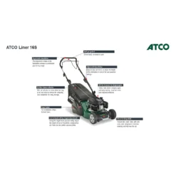 Atco 139cc Liner 16S Petrol Lawn Mower - 41cm -Westland Garden Deals Store 13486581 8924932697632222