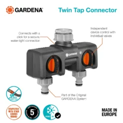 GARDENA Twin-Tap Hose Pipe Connector -Westland Garden Deals Store 13489627 8324920780905436