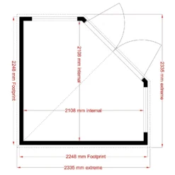 Shire 8 X 8ft Barclay Summerhouse - Including Installation -Westland Garden Deals Store 13505303 2114931995840950