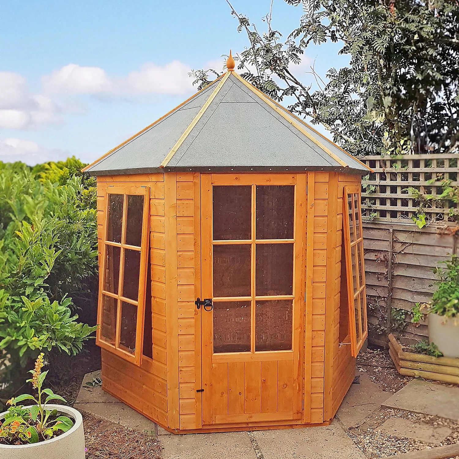 Shire 6 X 6ft Gazebo Summerhouse - Including Installation 4 Shire 6 X 6ft Gazebo Summerhouse - Including Installation - Image 4