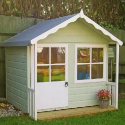 Shire 5 X 4ft Kitty Kids Wooden Playhouse -Westland Garden Deals Store 13505336 1224931200273950