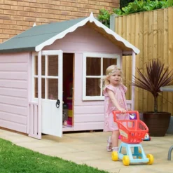 Shire 5 X 4ft Kitty Kids Wooden Playhouse -Westland Garden Deals Store 13505336 1664931200178139