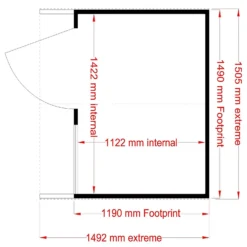 Shire 5 X 4ft Kitty Kids Wooden Playhouse -Westland Garden Deals Store 13505336 1924931200120968