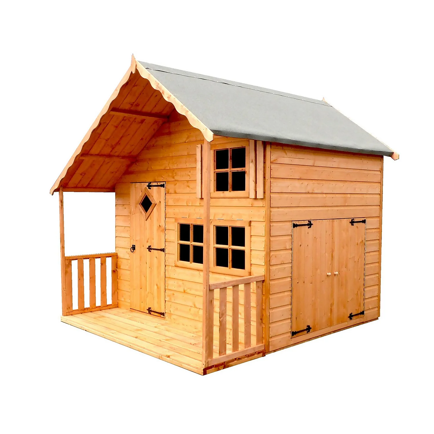 Shire 6 X 8ft Crib Kids Wooden Playhouse - Including Installation 1 Shire 6 X 8ft Crib Kids Wooden Playhouse - Including Installation