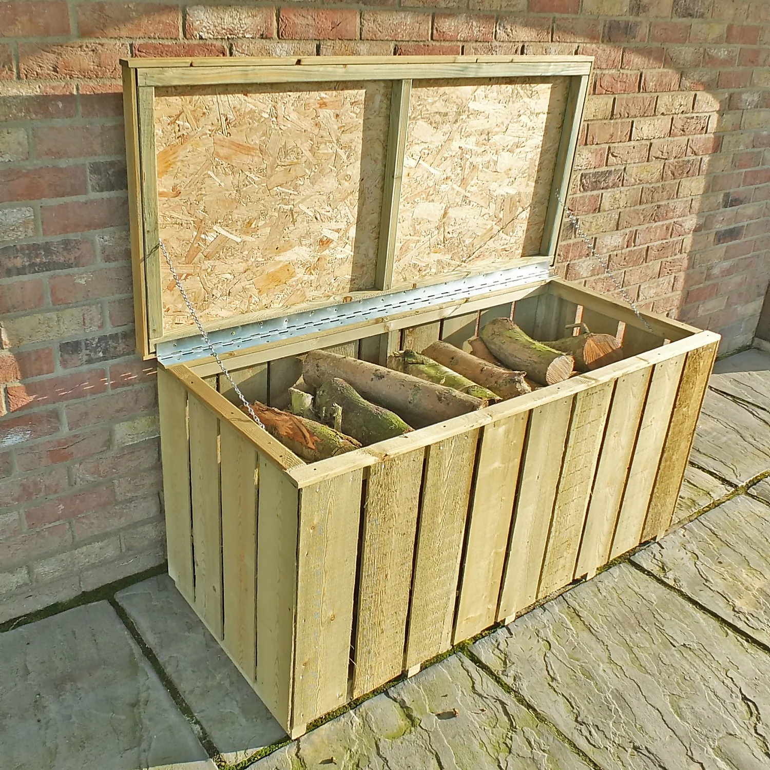 Shire Sawn Timber Garden Storage Log Box 4x2 2 Shire Sawn Timber Garden Storage Log Box 4x2 - Image 2