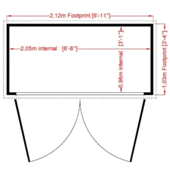 Shire 7 X 3ft Shiplap Double Door Bike Storage -Westland Garden Deals Store 13505353 1284931992709844