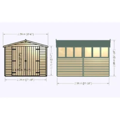 Shire 10x8ft Overlap Garden Shed - Including Installation 11 Shire 10x8ft Overlap Garden Shed - Including Installation -Westland Garden Deals Store 13508660 3154926475748712