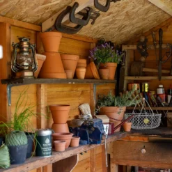 Forest Garden Shiplap Tongue & Groove Dip Treated 8x6 Wooden Potting Shed -Westland Garden Deals Store 13523732 7574937074484298