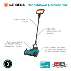 GARDENA 18V HandyMower Cordless Lawn Mower - 22cm -Westland Garden Deals Store 13524837 2024958391525054