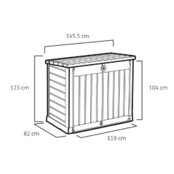 Keter Store It Out Ace Outdoor Garden Storage Shed 1200L - Grey / Graphite 12 Keter Store It Out Ace Outdoor Garden Storage Shed 1200L - Grey / Graphite -Westland Garden Deals Store 13531577 1964925770704849