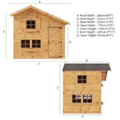 Country Living 7ft X 5ft Premium Bewdley Double Storey Playhouse With Veranda Painted + Installation - Thorpe Towers Grey 15 Country Living 7ft X 5ft Premium Bewdley Double Storey Playhouse With Veranda Painted + Installation - Thorpe Towers Grey -Westland Garden Deals Store 13554910 9274945631598390