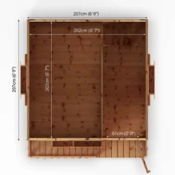 Country Living 7ft X 7ft Premium Sandon Double Storey Playhouse With Veranda Painted + Installation - Aurora Green -Westland Garden Deals Store 13554918 3174949331952953