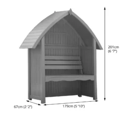 Country Living Wilmcote Arbour Seat Painted + Installation - Thorpe Towers Grey 8 Country Living Wilmcote Arbour Seat Painted + Installation - Thorpe Towers Grey -Westland Garden Deals Store 13554933 1704942010426295