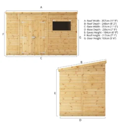 Mercia 12ft X 8ft Premium Shiplap Pent Shed -Westland Garden Deals Store 13555748 5315033256594417