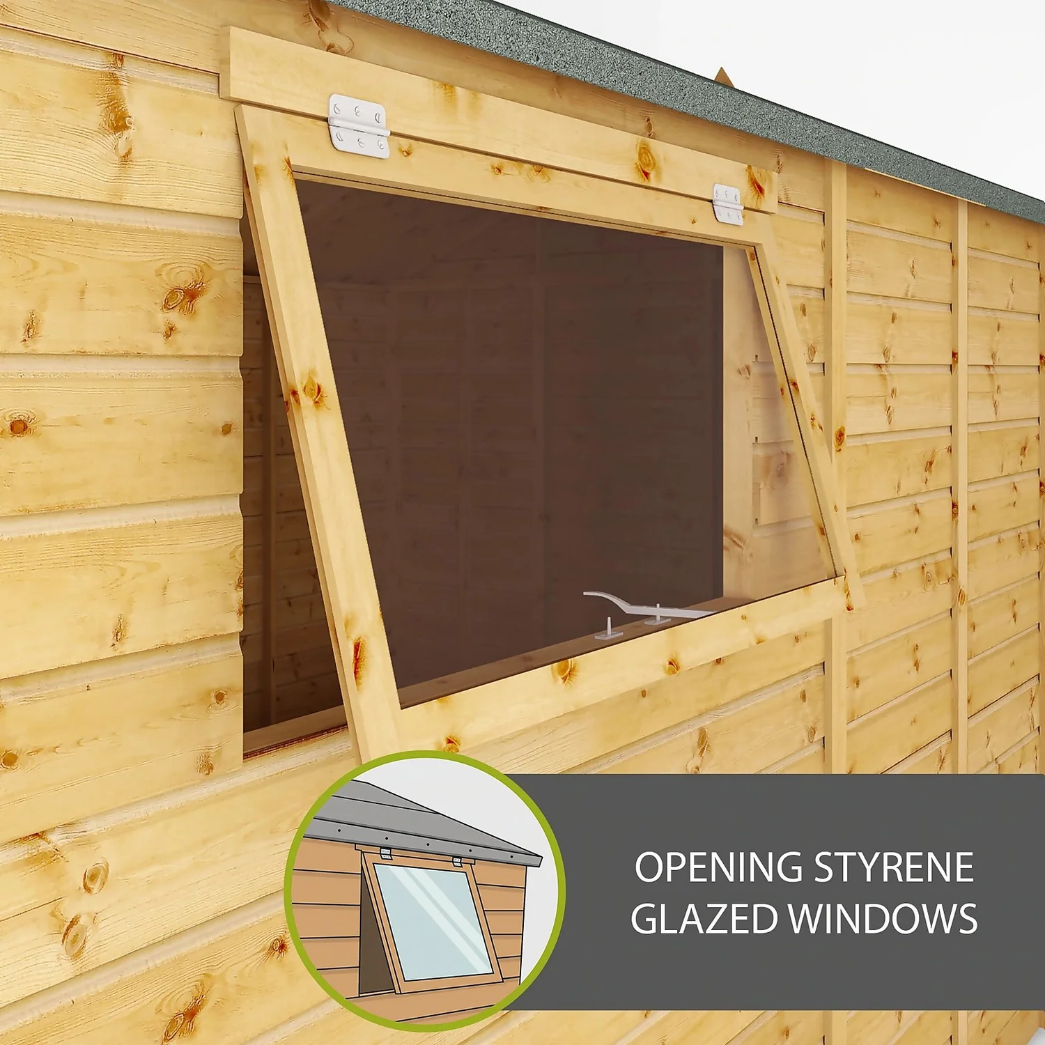 Mercia 12ft X 10ft Premium Shiplap Modular Workshop Shed - Including Installation 3 Mercia 12ft X 10ft Premium Shiplap Modular Workshop Shed - Including Installation - Image 3