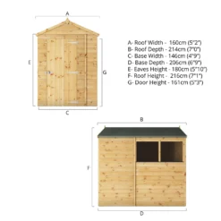 Mercia 7ft X 5ft Premium Shiplap Apex Shed - Including Installation -Westland Garden Deals Store 13555771 1044949335553877