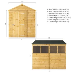 Mercia 8ft X 6ft Premium Shiplap Apex Shed - Including Installation -Westland Garden Deals Store 13555776 7984949333905719