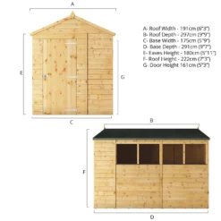 Mercia 10ft X 6ft Premium Shiplap Apex Shed - Including Installation -Westland Garden Deals Store 13555784 1294949337809076