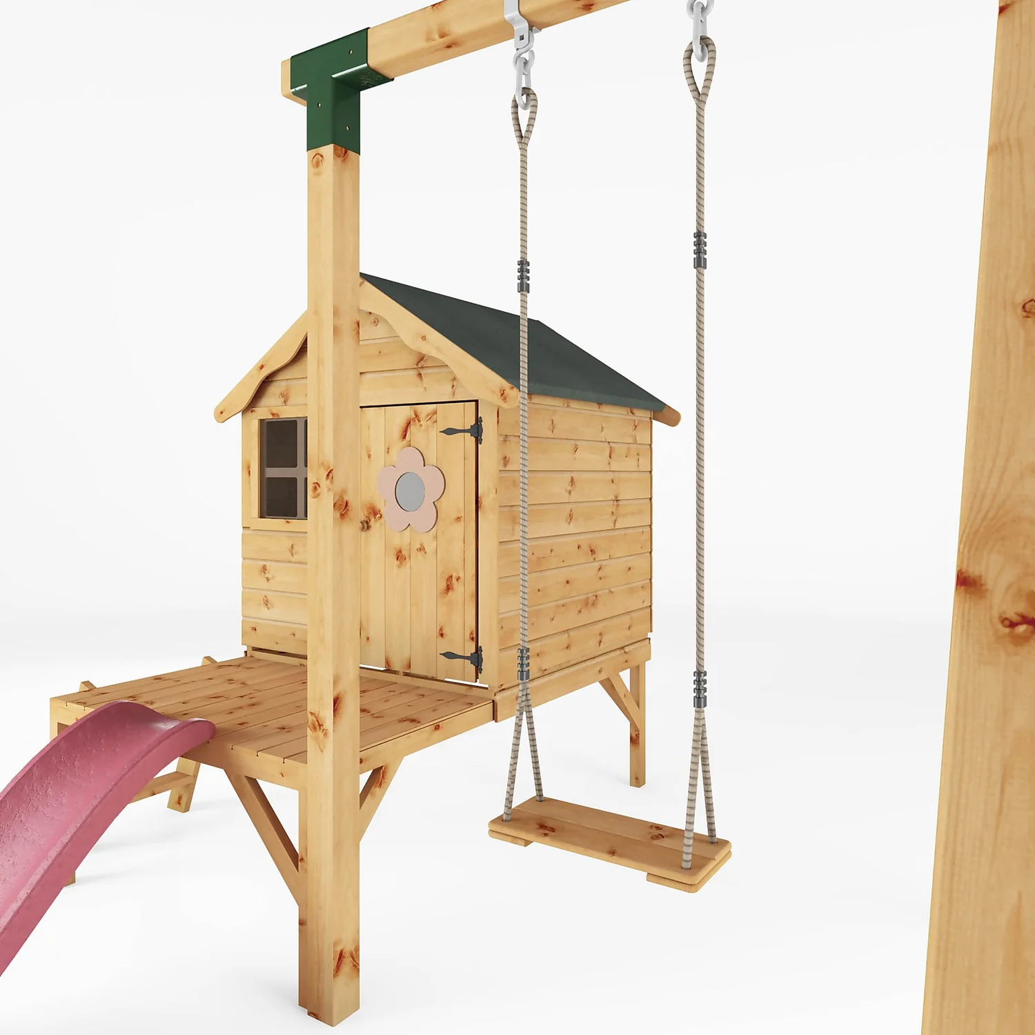 Mercia 4ft X 4ft Snug Wooden Playhouse With Tower 3 Mercia 4ft X 4ft Snug Wooden Playhouse With Tower - Image 3