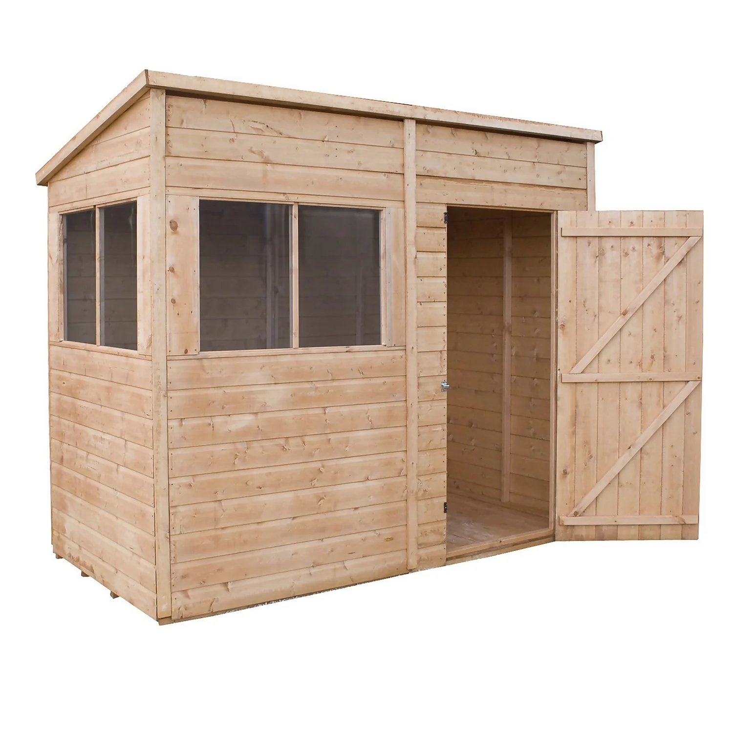 Mercia 8ft X 4ft Premium Shiplap Modular Pent Shed 1 Mercia 8ft X 4ft Premium Shiplap Modular Pent Shed
