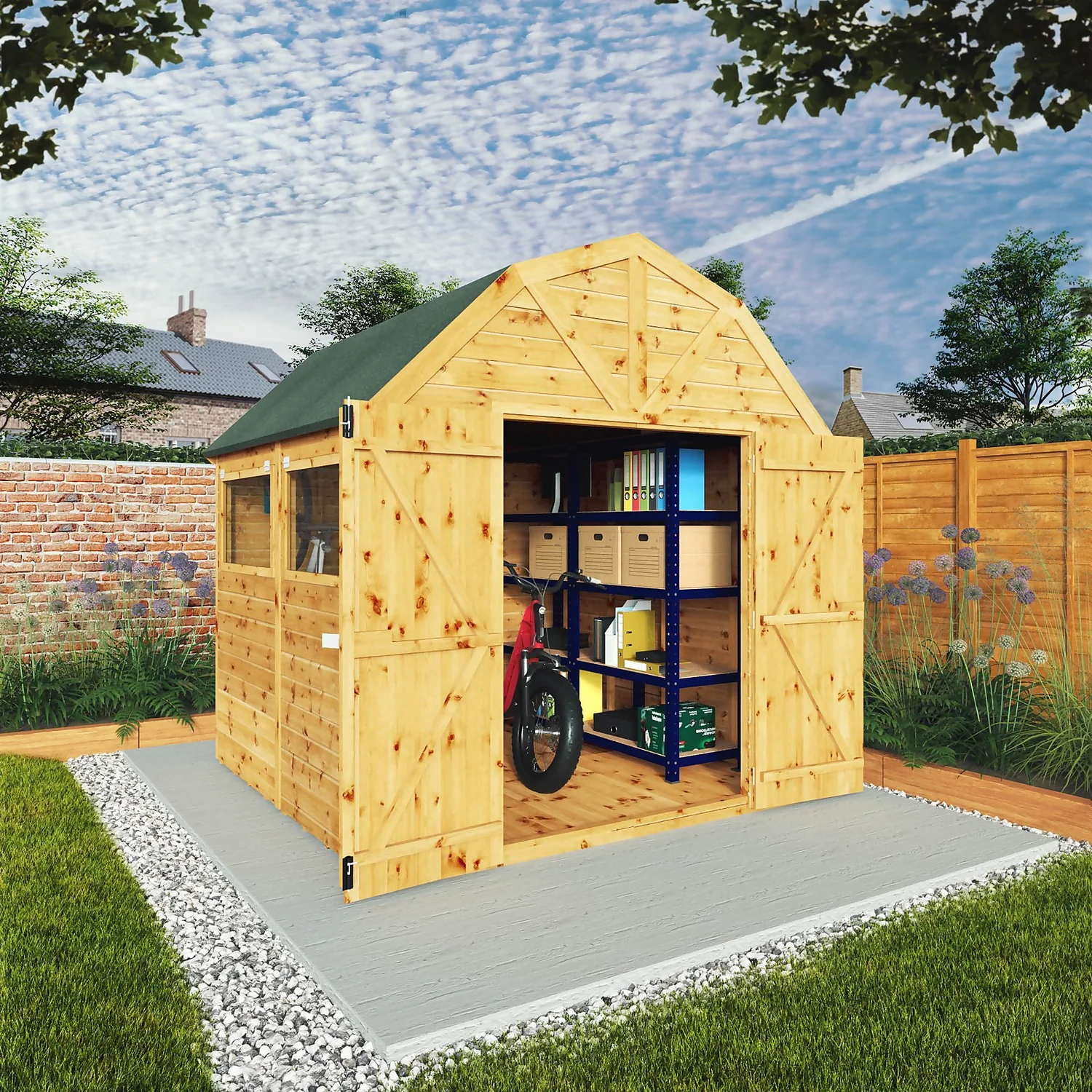 Mercia 8ft X 8ft Premium Shiplap Barn Shed - Including Installation 2 Mercia 8ft X 8ft Premium Shiplap Barn Shed - Including Installation - Image 2