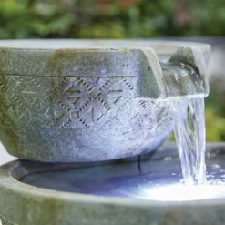 Stylish Fountain Oasis Water Feature With LEDs -Westland Garden Deals Store 13846043 6794962028176288