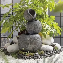 Stylish Fountain Illusion Falls Water Feature With LEDs -Westland Garden Deals Store 13846045 1784962027585657