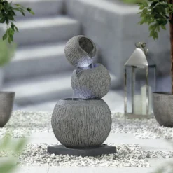 Stylish Fountain Illusion Falls Water Feature With LEDs -Westland Garden Deals Store 13846045 1794962027543657