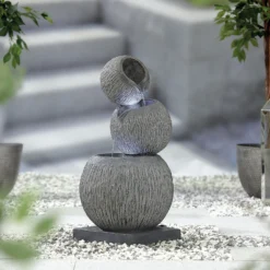 Stylish Fountain Illusion Falls Water Feature With LEDs -Westland Garden Deals Store 13846045 4344962027737883