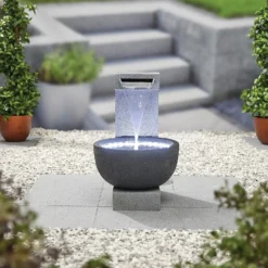 Stylish Fountain Solitary Pour Water Feature With LEDs -Westland Garden Deals Store 13846046 4544962028419153