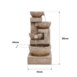 Stylish Fountain Sparkling Bowls Water Feature With LEDs -Westland Garden Deals Store 13846048 1414978881037755