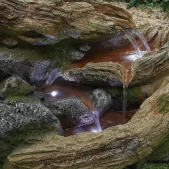 Stylish Fountain Bubbling Brook Water Feature With LEDs -Westland Garden Deals Store 13846059 1034962028294095