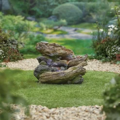 Stylish Fountain Bubbling Brook Water Feature With LEDs -Westland Garden Deals Store 13846059 1994962028178382