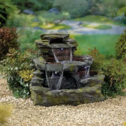 Stylish Fountain Garda Falls Water Feature With LEDs -Westland Garden Deals Store 13846065 1794962028248126