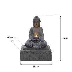 Stylish Fountain Serenity Water Feature With LEDs -Westland Garden Deals Store 13846069 1804978880968461