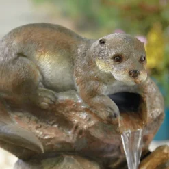 Stylish Fountain Otter Pools Water Feature With LEDs 8 Stylish Fountain Otter Pools Water Feature With LEDs -Westland Garden Deals Store 13846071 1494962028210242