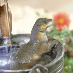 Stylish Fountain Playful Otters Water Feature With LEDs 12 Stylish Fountain Playful Otters Water Feature With LEDs -Westland Garden Deals Store 13846072 1744962027851034