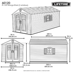 Lifetime 8 X 20ft Outdoor Storage Shed - Installation Included 13 Lifetime 8 X 20ft Outdoor Storage Shed - Installation Included -Westland Garden Deals Store 13911318 1814978028282712