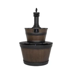 Stylish Fountain Whiskey Barrels Garden Water Feature -Westland Garden Deals Store 13944159 1945005845191088