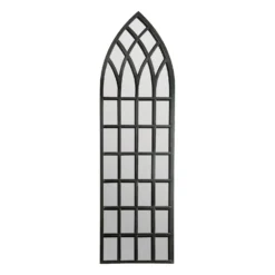 MirrorOutlet Somerley Secret Garden Rustic Arch Large Metal Garden Mirror - 140x40.5cm -Westland Garden Deals Store 13950559 1604987139394903