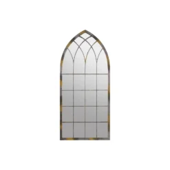 MirrorOutlet Rose Garden Rustic Arch Extra Large Metal Garden Mirror - 161x72cm -Westland Garden Deals Store 13950562 1754987139039445