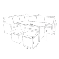 Matara Rattan Effect Corner Sofa Set 13 Matara Rattan Effect Corner Sofa Set -Westland Garden Deals Store 13951470 2105021609466129