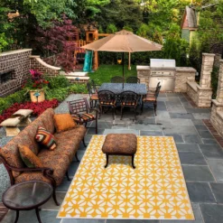 Homebase Outdoor Rug - Mustard 120x180cm -Westland Garden Deals Store 13953332 1264989199281348